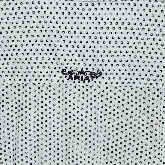 Ariat Real Womens Sz XXL Fitted Long-Sleeved Button-Down Western Shirt Flip Cuff - Picture 10 of 10